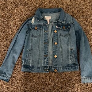 Tommy Bahama Girls Distressed Denim Jacket
